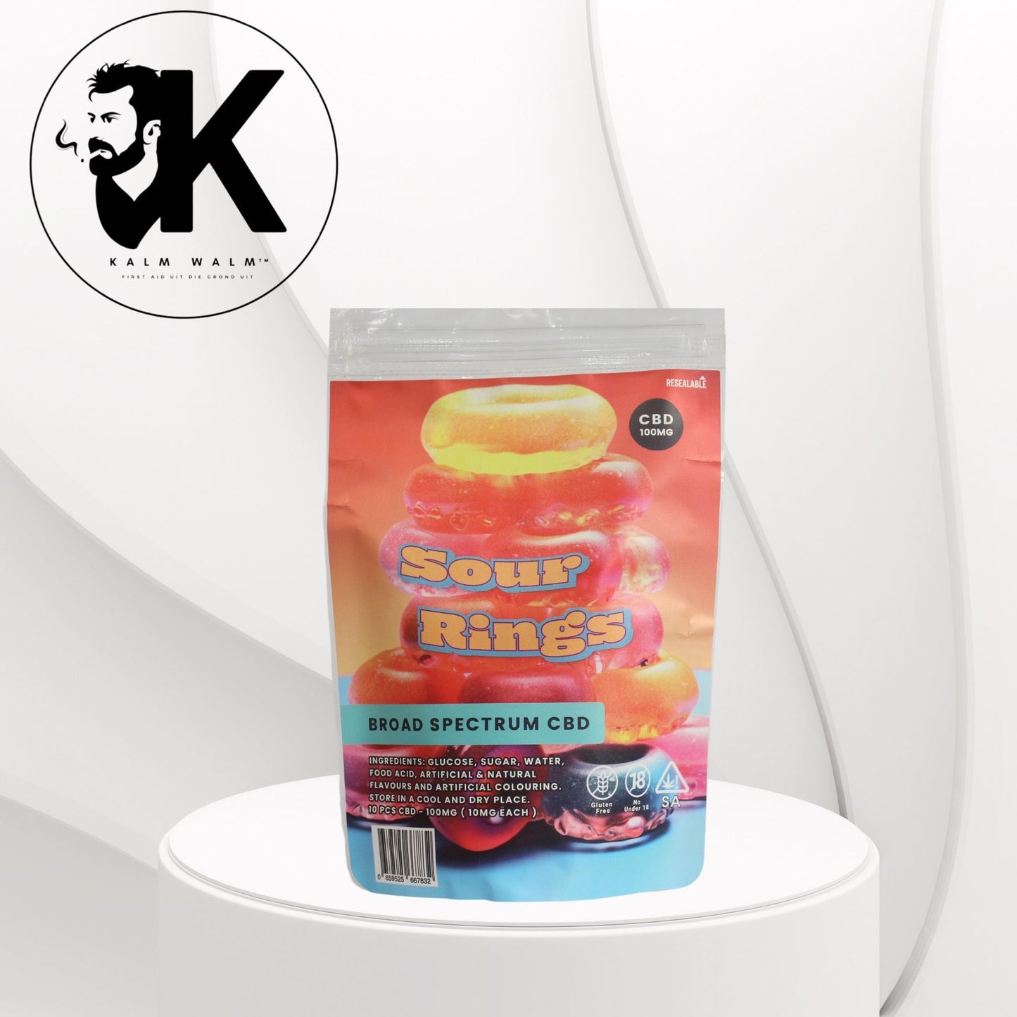 Kalm Walm Breëspektrum CBD Gummies 100mg
