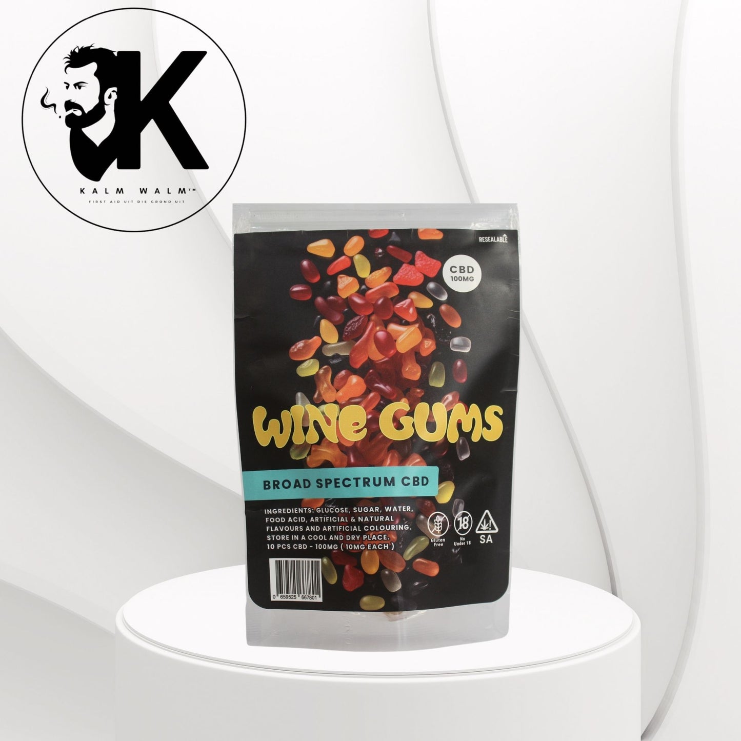 Kalm Walm Breëspektrum CBD Gummies 100mg