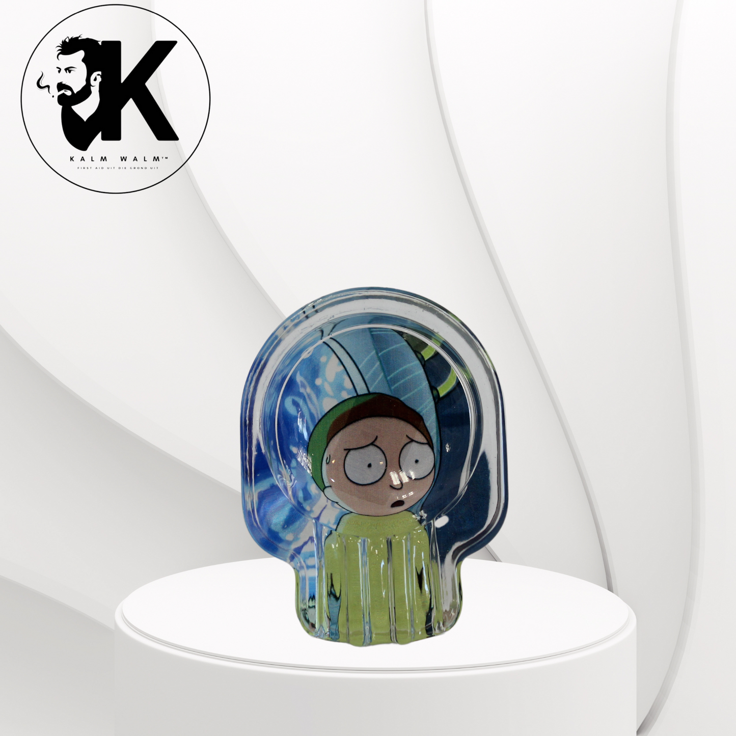 Kalm Walm Skedel Glas Asbak - Rick & Morty